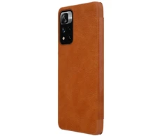 Dėklas NILLKIN QIN BOOK LEATHER CASE XIAOMI REDMI NOTE 11 5G/POCO M4 PRO BROWN