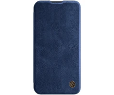 Dėklas Nillkin Qin Pro Leather Apple iPhone 14 Plus mėlynas