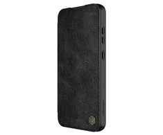Nillkin Qin Book PRO Case for Samsung Galaxy S24 FE dėklas telefonui juodos spalvos