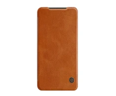 Nillkin Qin leather holster Xiaomi Redmi Note 9T 5G dėklas telefonui rudos spalvos