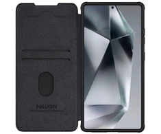 Nillkin Qin Pro Samsung Galaxy S25 Ultra – dėklas telefonui juodos spalvos