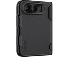 Dėklas Nillkin Super Frosted FOLD Magnetic Back Cover for Apple iPhone Duo Juodas