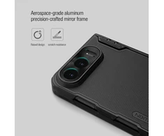 Dėklas Nillkin Super Frosted FOLD Magnetic Back Cover for Apple iPhone Duo Juodas