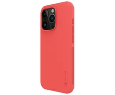 Dėklas Nillkin Super Frosted Shield Pro Apple iPhone 15 Pro raudonas