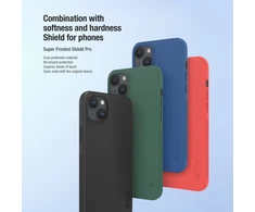 Dėklas Nillkin Super Frosted Shield Pro Apple iPhone 15 Plus juodas