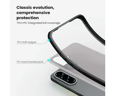 Nillkin Super Frosted PRO Back dėklas skirtas Samsung Galaxy A57 skaidrus juodos spalvos