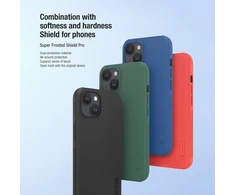 Dėklas Nillkin Super Frosted Shield Pro Apple iPhone 15 juodas