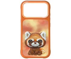 „Nimmy Big Eyed Pet 2.0 Raccoon“ dėklas, skirtas „iPhone 17 Pro Max“ - oranžinis