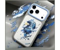 NIMMY dėklas EAGLE, suderinamas su MagSafe, skirtas IPHONE 18 Pro/17 Pro, pilkas