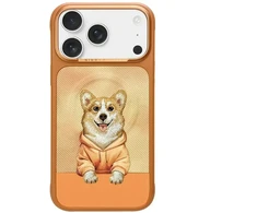 NIMMY dėklas GENTLE PETS SERIES DOG suderinamas su MagSafe, skirtas IPHONE 18 Pro/17 Pro, oranžinis