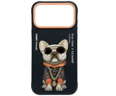 Dėklas NIMMY case GLASSES COOL DOG for IPHONE 18 Pro/17 Pro juodas