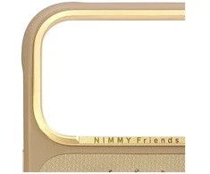 NIMMY dėklas LUCKY FASHION CAT, suderinamas su MagSafe, skirtas IPHONE 18 Pro Max/17 Pro Max, rudas