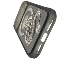 NIMMY dėklas MAGNETIC FANTASY ANIMAL DRAGON, suderinamas su MagSafe, skirtas IPHONE 18 Pro Max/17 Pro Max, pilkas