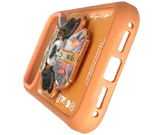 Dėklas Nimmy Cool&amp;Cute 2.0 Dog Case for iPhone 17 Pro with Magnetic Hanger - Oranžinis