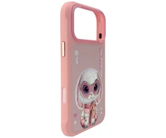 „Nimmy Cool&amp;Cute 2.0“ triušio formos dėklas, skirtas „iPhone 17 Pro“ - Rožinė
