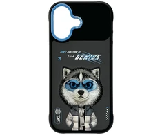 „Nimmy Cool&amp;Cute 2.0“ vilko formos dėklas, skirtas „iPhone 17“ - Juodas