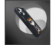 Dėklas NIMMY case GLASSES COOL CAT for IPHONE 15 Pro Max juodas