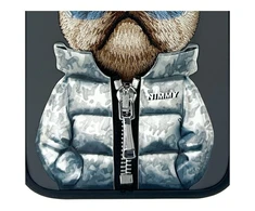 Nimmy Apple iPhone 16 6.1" dėklas telefonui juodos spalvos Cool&amp;Cute 2.0 Dog