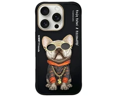 Nimmy dėklas Apple iPhone 16 Pro Max 6.9″ juodos spalvos Glasses Cool Dog