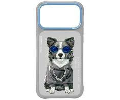„Nimmy Glasses Cool“ dėklas, skirtas „iPhone 17 Pro“ – pilkas