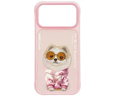 „Nimmy Glasses Cool“ dėklas, skirtas „iPhone 17 Pro Max“ – rožinis