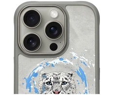 Nimmy Panther MagSafe dėklas Apple iPhone 16 Pro light pilkos spalvos