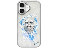 Nimmy Panther MagSafe dėklas skirtas Apple iPhone 16 light pilkos spalvos