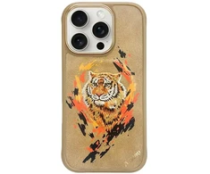 Nimmy Tiger MagSafe dėklas skirtas Apple iPhone 16 Pro Max light rudos spalvos