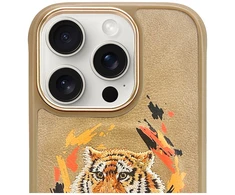 Nimmy Tiger MagSafe dėklas Apple iPhone 16 Pro light rudos spalvos