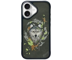 Nimmy Wolf MagSafe dėklas skirtas Apple iPhone 16 dark pilkas