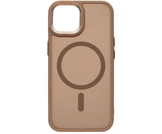 Dėklas OBAL:ME MagNetix Lumen dangtelis Apple iPhone 15, rusvos spalvos