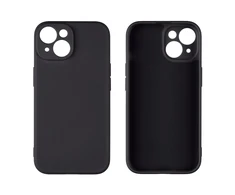 OBAL:ME Matte TPU dėklas telefonui Apple iPhone 15 juodos spalvos