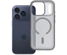 Dėklas Oem Case for iPhone 17 Pro / 18 Pro Flexline Mag Cover compatible with MagSafe pilka