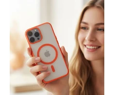 Dėklas Oem Case for iPhone 17 Pro / 18 Pro Flexline Mag Cover compatible with MagSafe oranžinis