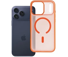Dėklas Oem Case for iPhone 17 Pro Max / 18 Pro Max Flexline Mag Cover compatible with MagSafe oranžinis