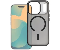Dėklas Oem Case for iPhone 17 Pro Max / 18 Pro Max Flexline Mag Cover compatible with MagSafe juodas