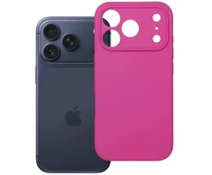 Oem dėklas, skirtas iPhone 18 Pro / 17 Pro, silikoninis 2 mm (kameros apsauga), rožinis
