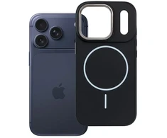 Dėklas Oem Case for iPhone 18 Pro / 17 Pro Frame Mag Cover compatible with MagSafe juodas
