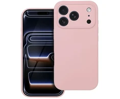 Oem dėklas, skirtas iPhone 18 Pro / 17 Pro, silikoninis 2 mm (kameros apsauga), suderinamas su MagSafe, pudros rožinės spalvos