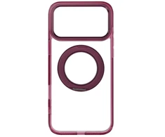 Dėklas Oem Case for iPhone 18 Pro Max / 17 Pro Max Frame Circle Stand compatible with MagSafe dark cherry