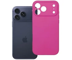 Oem dėklas, skirtas iPhone 18 Pro Max / 17 Pro Max, silikoninis 2 mm (su fotoaparato apsauga), suderinamas su MagSafe, rožinės spalvos