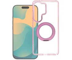 Oem Dėklas Samsung A57 Frame Circle Stand, suderinamas su MagSafe, rožinis