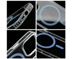 Oem Dėklas na Samsung S26 FE / S25 FE Drop Glue Colorful Ring Mag Cover zgodne su MagSafe jasnoniebieskie