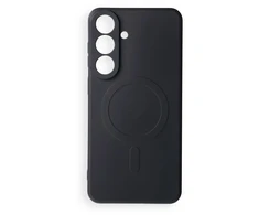Oem Dėklas na Samsung S26 FE Silicone Mag Cover zgodne su MagSafe (camera protection) juoda