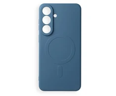 Oem „Dėklas, skirtas Samsung S26 FE, Silicone Mag Cover, suderinamas su MagSafe (su fotoaparato apsauga), mėlynas“