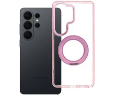 Oem Dėklas na Samsung S26 Ultra Frame Circle Stand zgodne su MagSafe rožinė