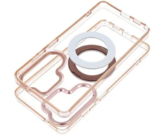 Oem Dėklas na Samsung S26 Ultra Frame Circle Stand zgodne su MagSafe auksinė