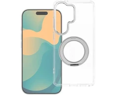 Oem Dėklas Xiaomi Redmi 17C 5G Frame Circle Stand, suderinamas su MagSafe, permatomas