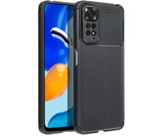 Forcell Oem Dėklas CARBON PREMIUM skirtas Xiaomi Redmi Note 9 juodos spalvos