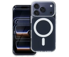 Oem Originalus „iPhone 16e“ (SE4 2025) / 17e dėklas, skaidrus „Fusion Mag Cover“, suderinamas su „MagSafe“, tamsiai mėlynas